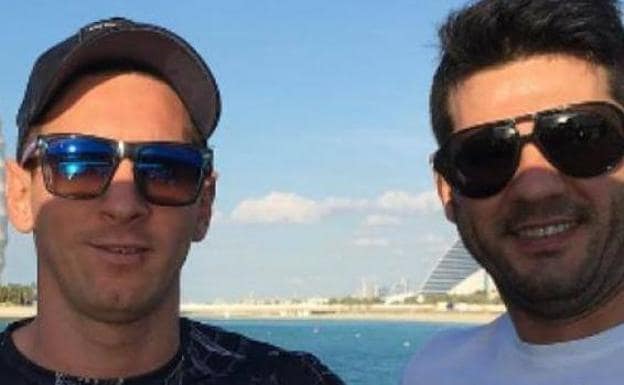 Leo Messi y su hermano Matías. 