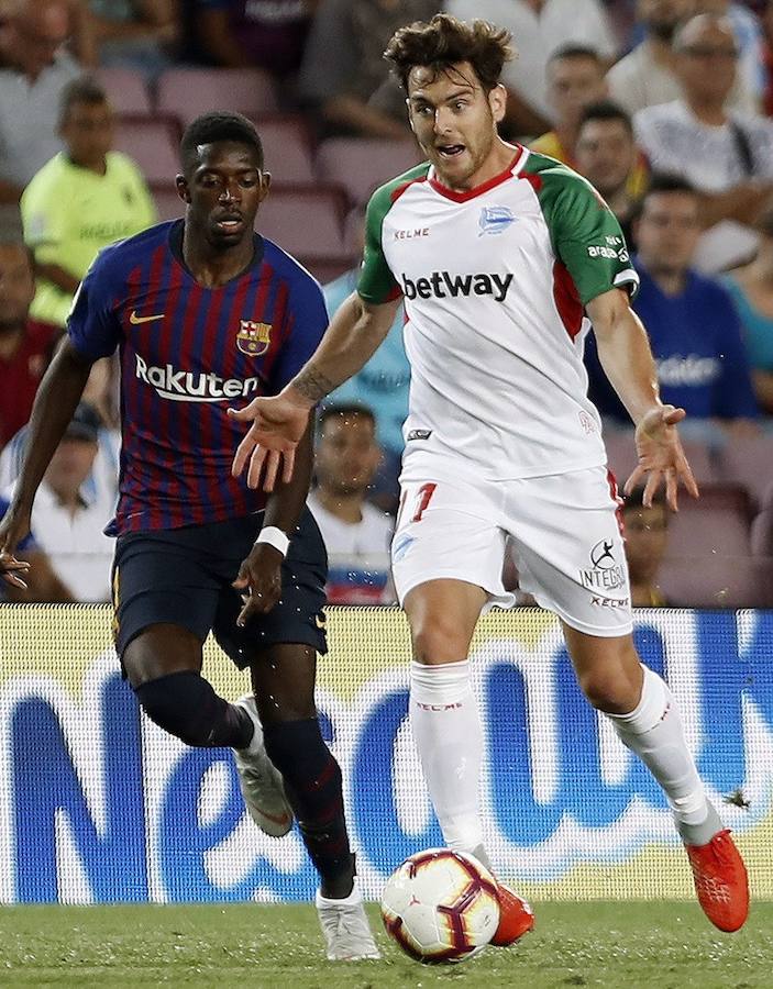 El Camp Nou ha albergado este sábado el primer partido de la Liga Santander de la temporada 2018-2019