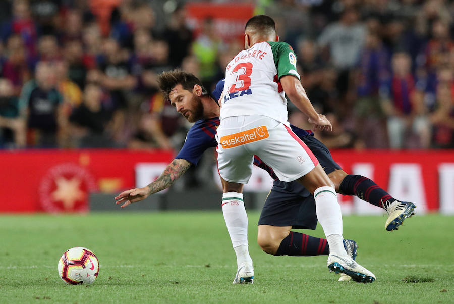 El Camp Nou ha albergado este sábado el primer partido de la Liga Santander de la temporada 2018-2019