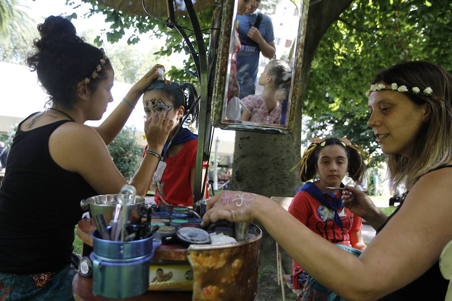 Fotos: Inauguración del txikigune en Aste Nagusia 2018