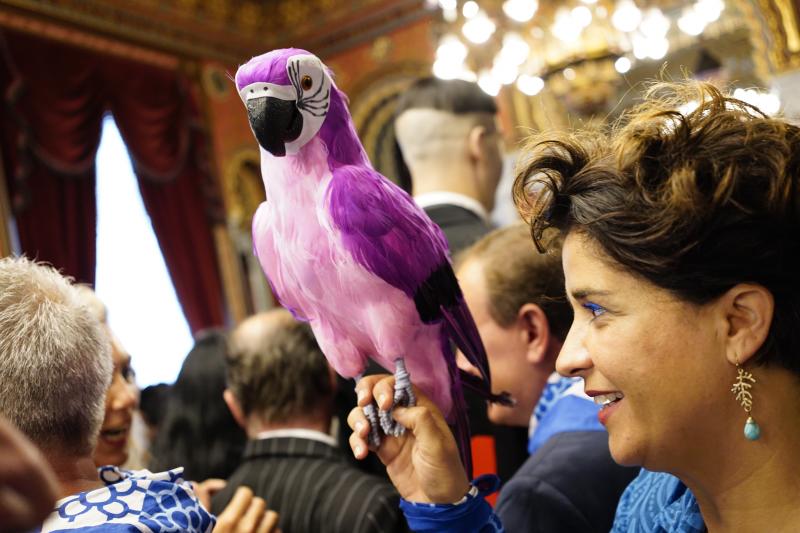 El alcalde de Bilbao, Juan María Aburto, ha ofrecido hoy la tradicional recepción a la sociedad bilbaína con motivo de la Aste Nagusia