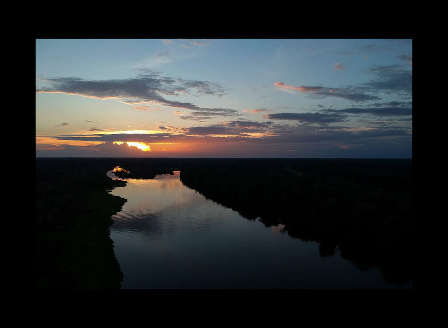 Científicos investigan sobre delfines de río en la Reserva de Desarrollo Sostenible Mamiragua en el estado de Amazonas, Brasil.