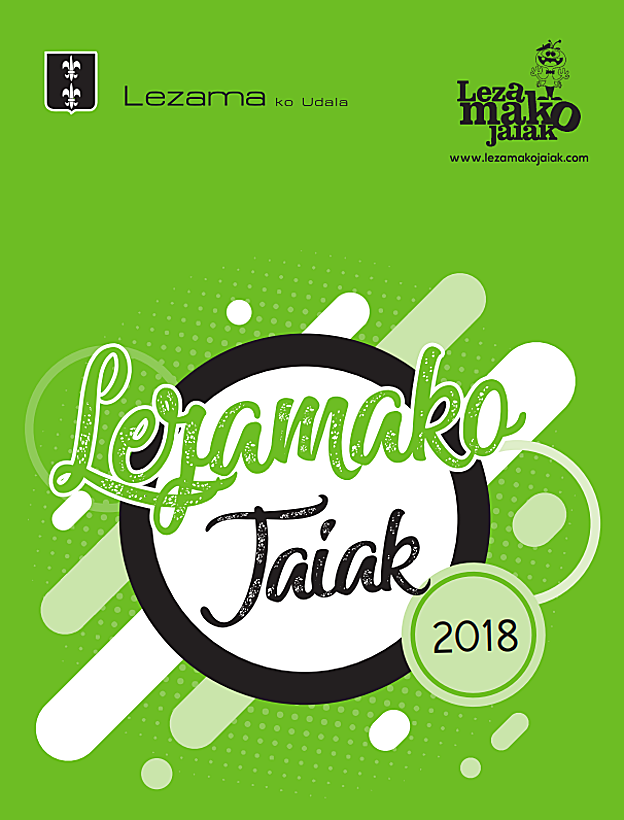 Programa de fiestas de Lezama 2018: San Antolín, Andra Mari y De La Cruz