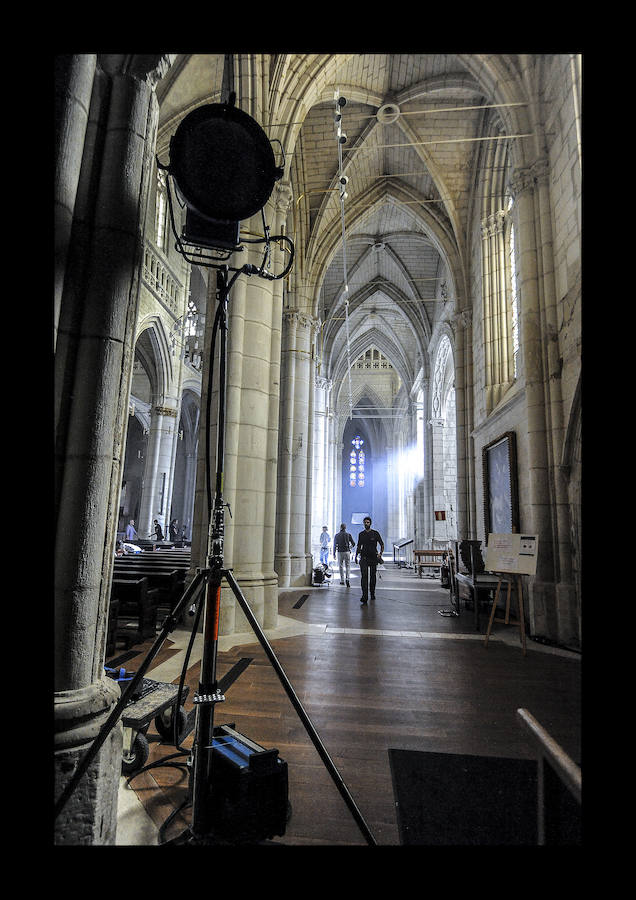 La Catedral de Santa María acoge la grabación de la película 'El silencio de la ciudad blanca'