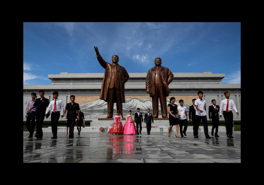 Así es la vida cotidiana de los ciudadanos de la ciudad más poblada de Corea del Norte, Pyongyang