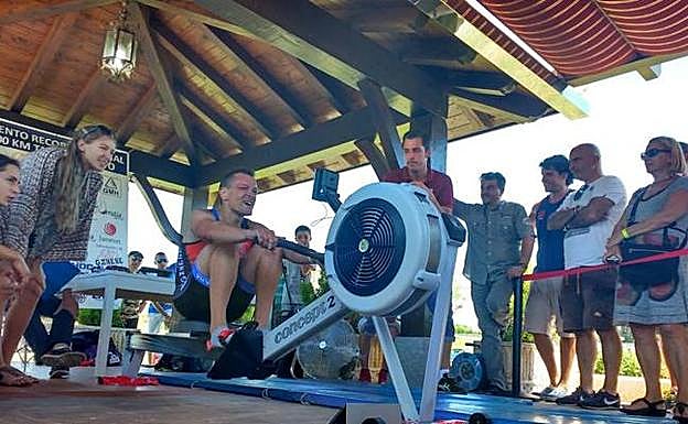 Luis Amallobieta durante una competición. 