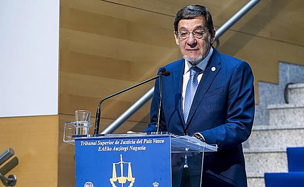 Juan Luis Ibarra, presidente del Tribunal Superior de Justicia del País Vasco.