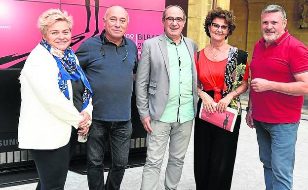 Sorkunde Aiarza, Gustavo Acosta, Iñaki López de Aguileta, Esther Velasco y Unai Aizpuru. 