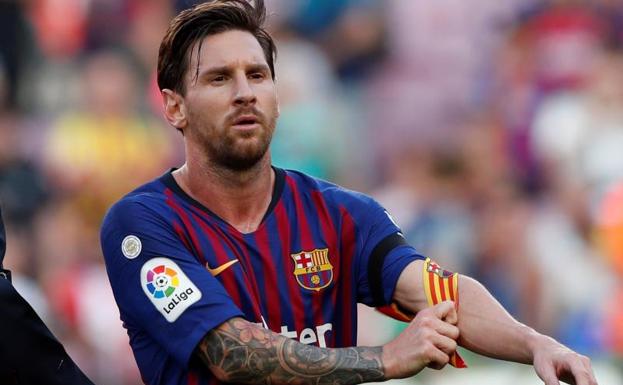 Messi, al final del encuentro.