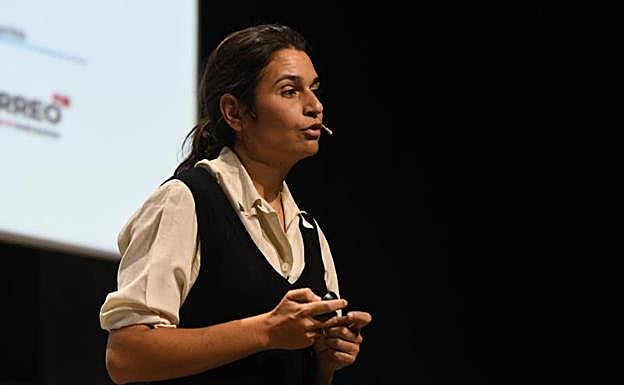 Casilda Heraso, en su intervención.