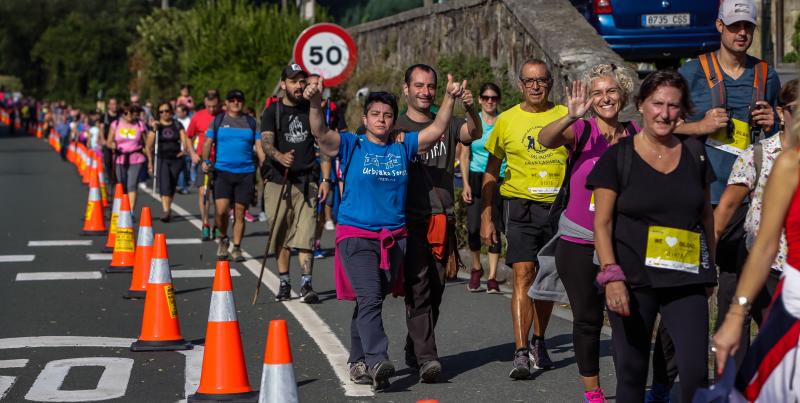 Los participantes han afrontado con energía la subida.