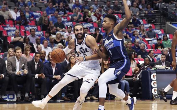 Ricky Rubio, durante el partido. 