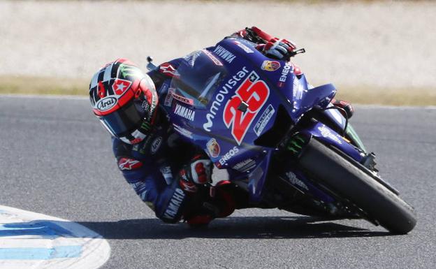 Maverick Viñales, durante el GP de Australia. 