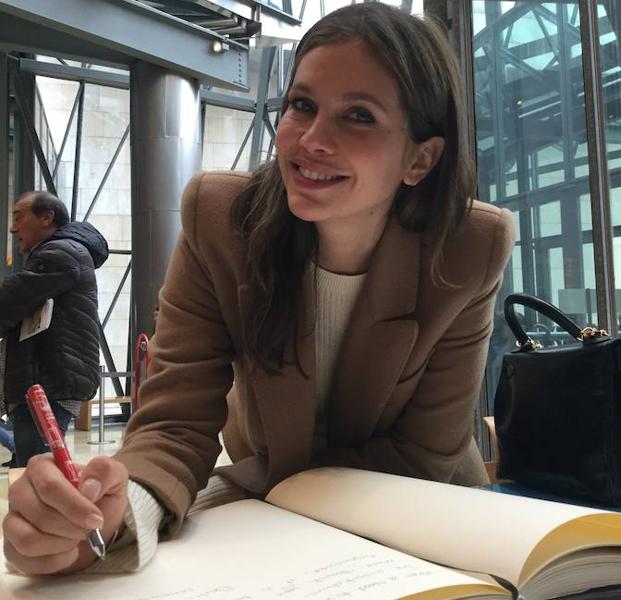 Dasha Zhukova, durante su visita al Guggenheim.