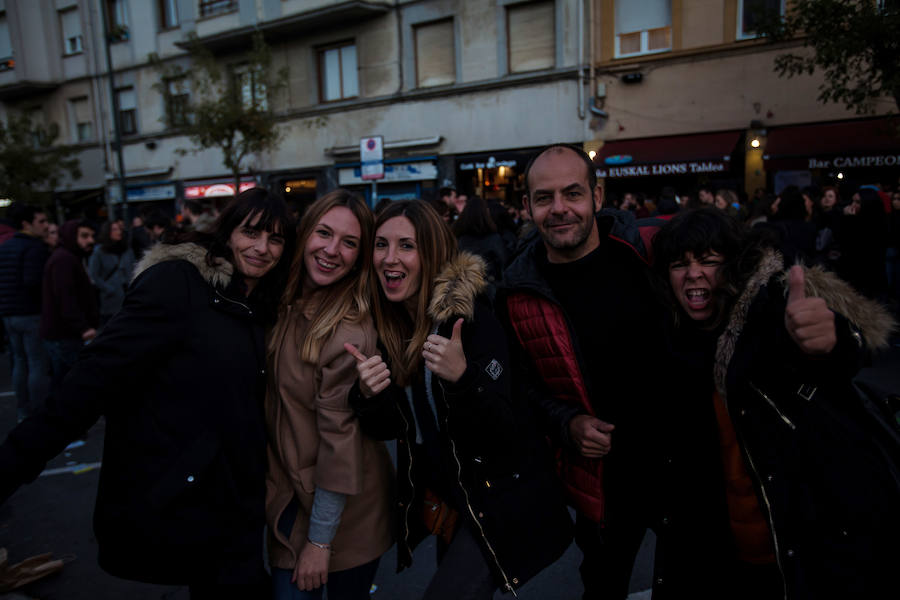 Susana Jiménez, Cristina e Iratxe Hurtado y Mariano y Victoria Guerrero tenían entrada en grada y en pista. «¡Nos sobran!», decían.