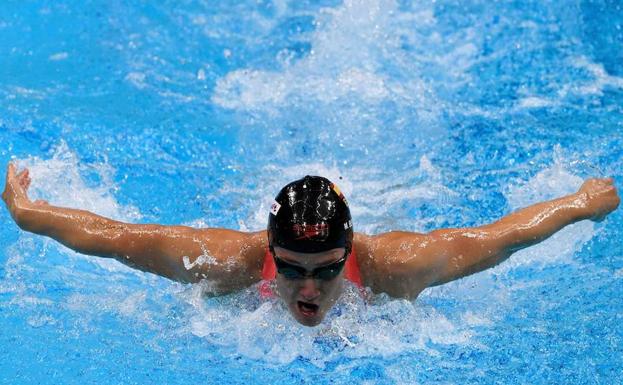 Mireia Belmonte, en una prueba.