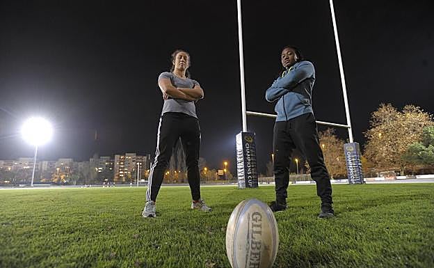 Tahlia Brody (izq) y Kelli Smith, nuevos fichajes del Getxo.