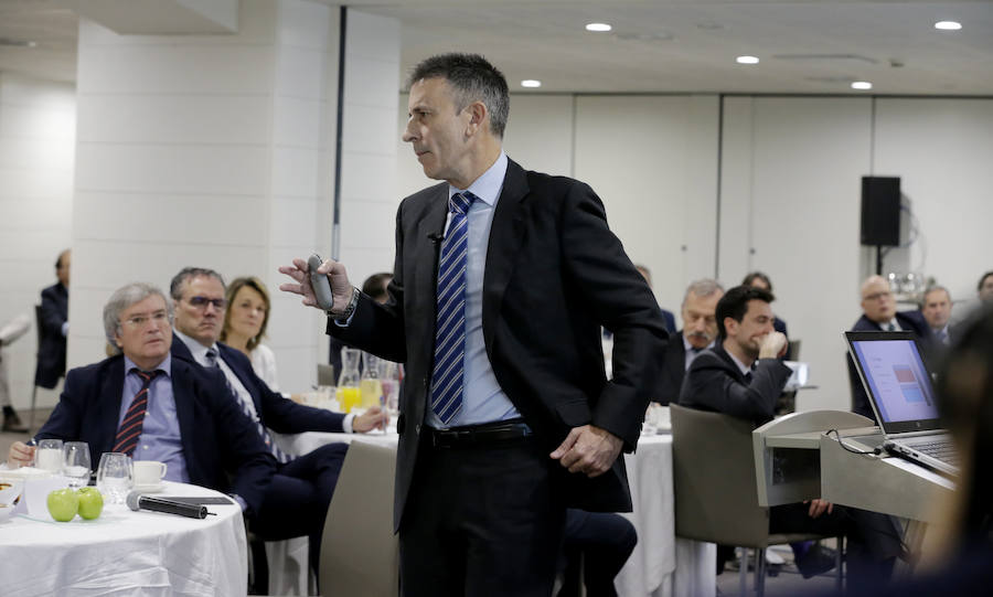 Joseba Madariaga, en un momento de su intervención.