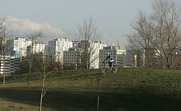 Vista del parque de Zabalgana.