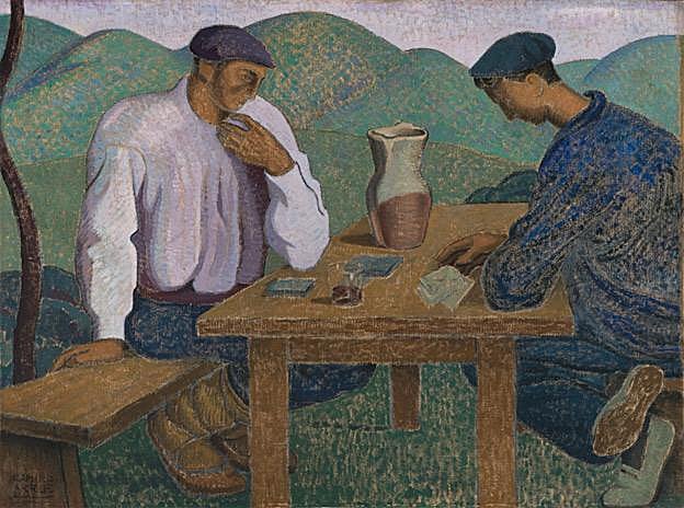 Hiperconectadas. Óleo sobre lienzo. 115 x 155,3 cm. Aportación de la Diputación Foral de Bizkaia en 1922.