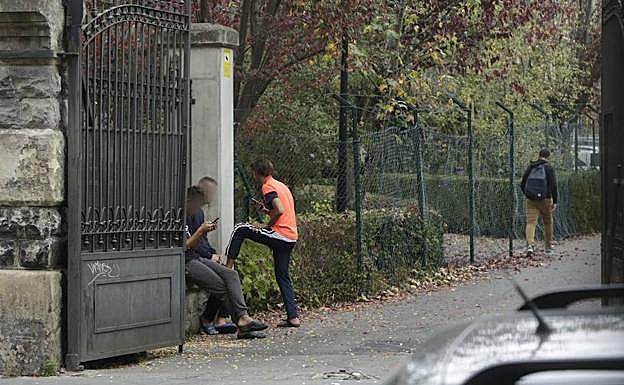 Zona de entrada al centro foral Bideberria.