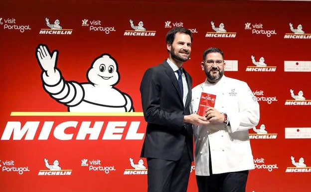 El cocinero Dani García en la gala de 'guía roja' en la que logró tres estrellas Michelín. 