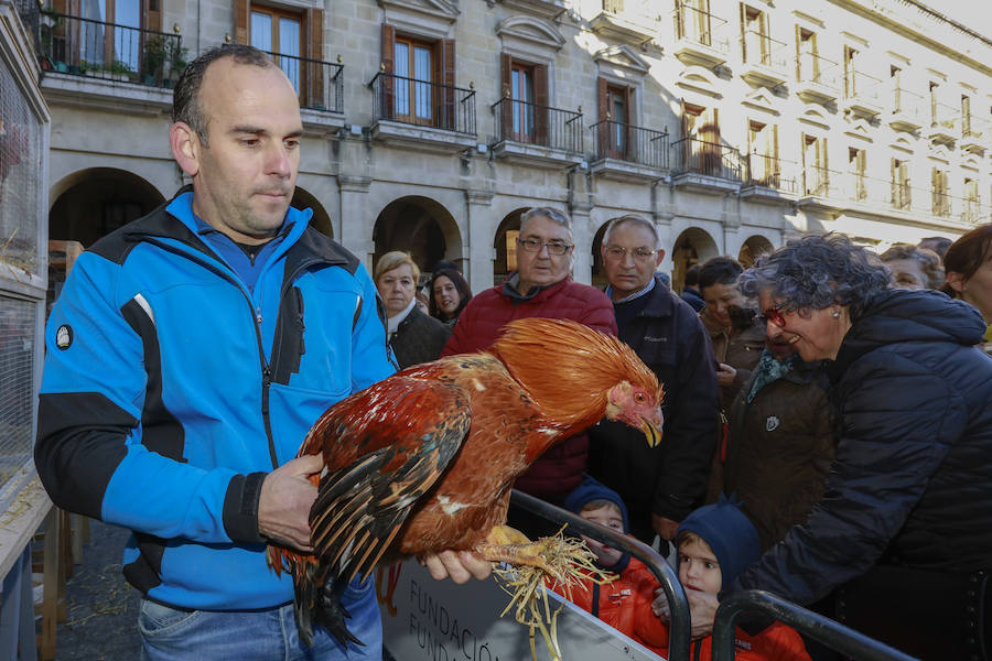 El buen tiempo ha animado a miles de ciudadanos a acercarse, un año más, a la plaza de España, donde más de un centenar de productores han ofrecido quesos, embutidos, pan, verduras, conservas y dulces para estas fiestas