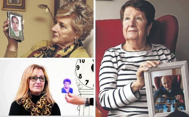 Marian Basabe, Mari Carmen García y María Ángeles Díaz perdieron a sus familiares por culpa de una de estas enfermedades.