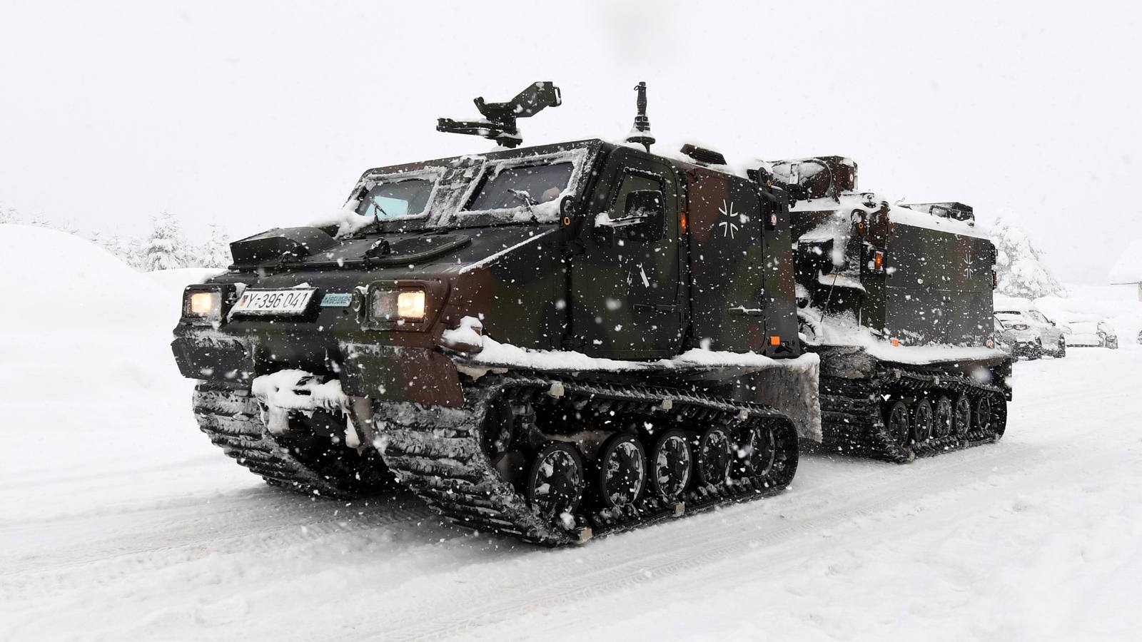 Fotos: Fuertes nevadas en el sur de Alemania y Austria