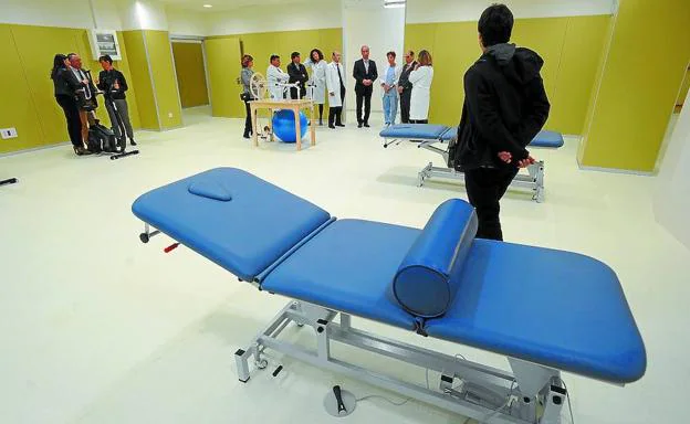 Una de las salas habilitadas para la nueva unidad de hospitalización del Hospital de Eibar.