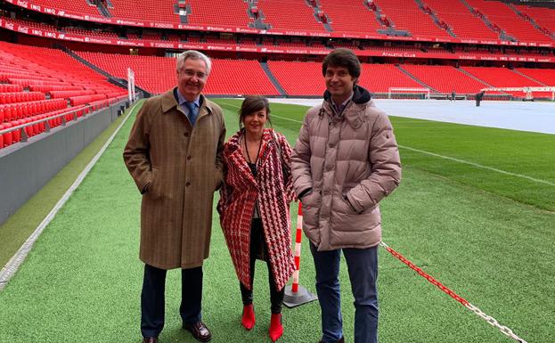 Luis Eguiluz, Nerea Llanos y Javi Ruiz.