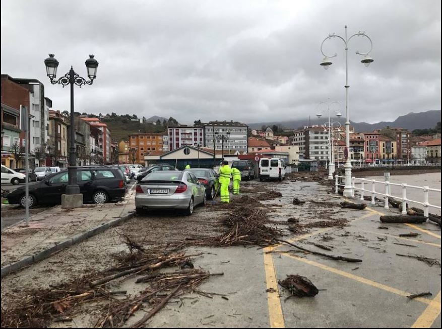 Imagen de algunos puntos de Asturias afectados por inundaciones