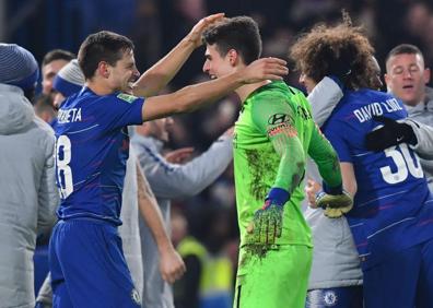 Imagen secundaria 1 - El gol insuficiente de Llorente a Kepa en la Copa de la Liga