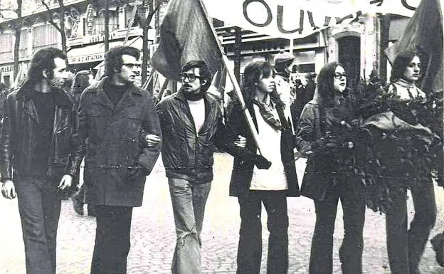 En una marcha en mayo de 1968