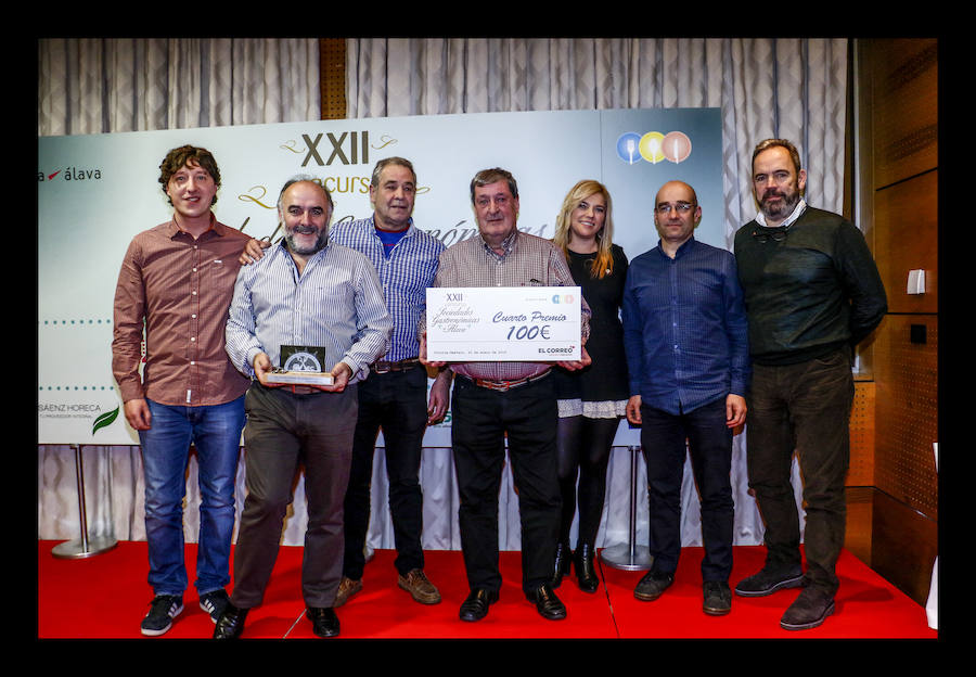 Fotos: Galería de fotos de los premios del XXII Concurso de Sociedades Gastronómicas de Álava