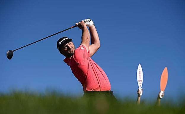 Rahm, durante el partido de ayer.