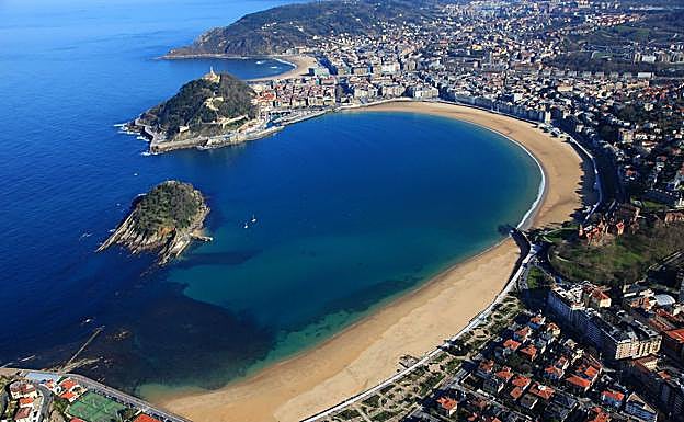 La bahía de La Concha.