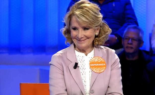 Esperanza Aguirre participa en 'Pasapalabra'.