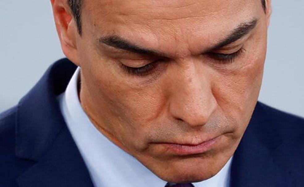 Sanchez, en el anuncio de la fecha de las elecciones. 