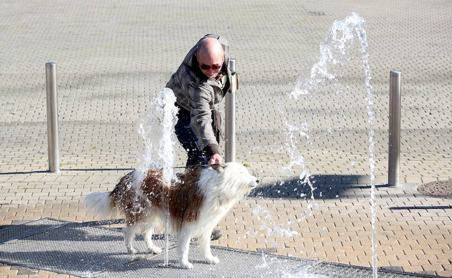 El buen tiempo ha animado este sábado a muchos ciudadanos a pasear