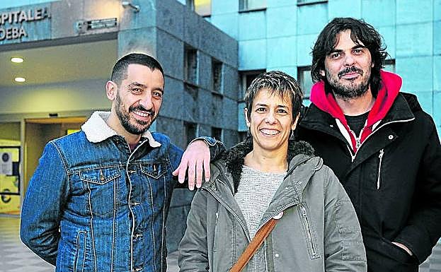 Roberto Sánchez, Marta Macho y Manoel Martínez, anestesistas denunciantes de la OPE.