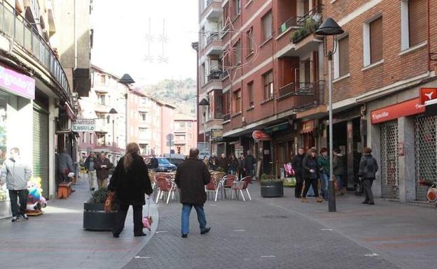 Una calle de Basauri. 