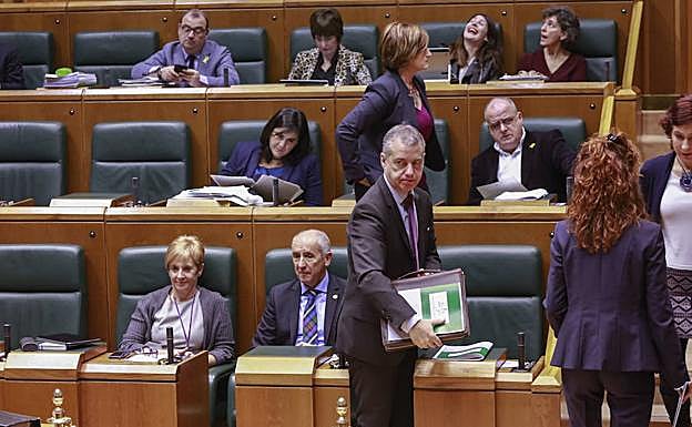 Pleno ordinario parlamento vasco. Vitoria.
