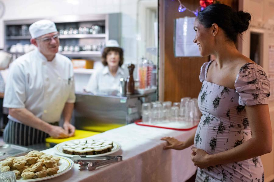 Megan Markle en diciembre en el este de Londres