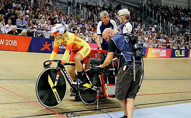 Tania Calvo, antes de empezar su noveno campeonato de Europa.