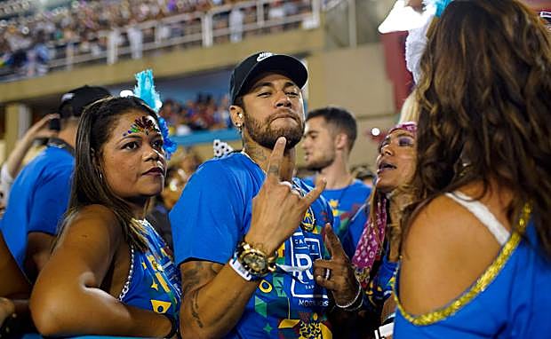 Neymar, en el Carnaval de Río. 