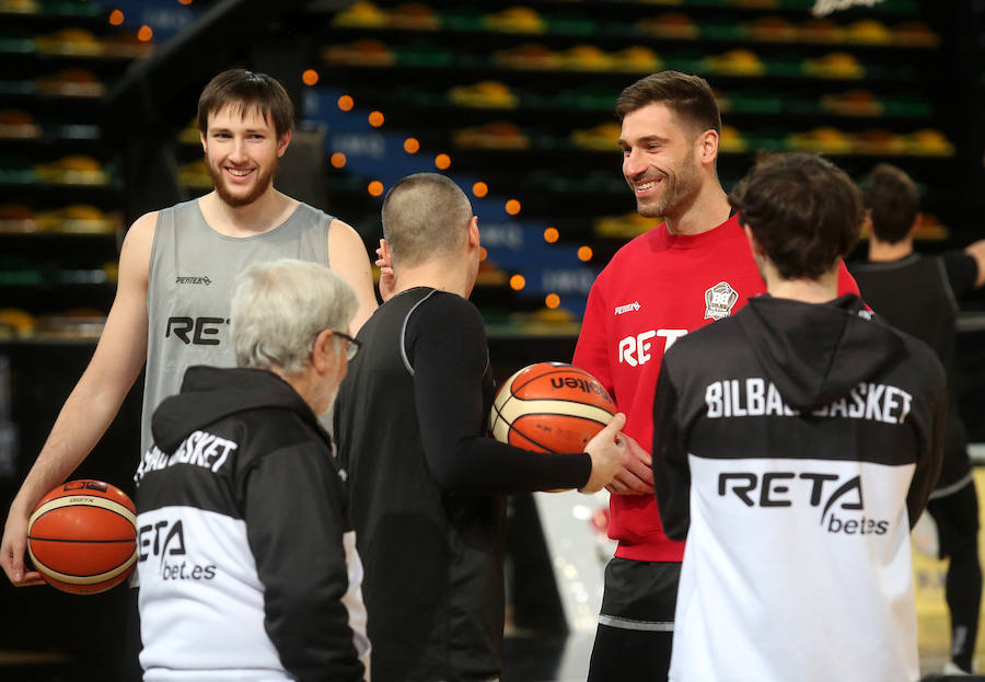 Fotos: El entrenamiento del Bilbao Basket