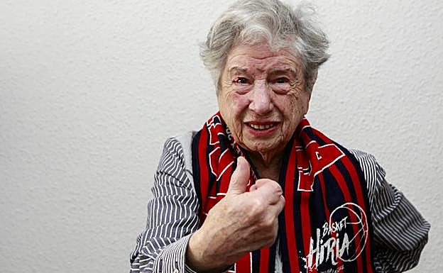 Mari Carmen Ibaibarriaga, lista para acudir al Buesa. 