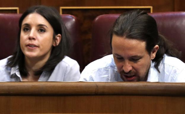 Montero e Iglesias en el Congreso. 