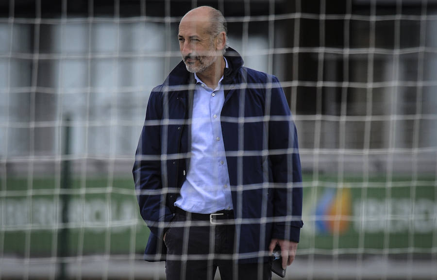 En la sesión de este jueves Aduriz ha realizado ejercicios con el balón